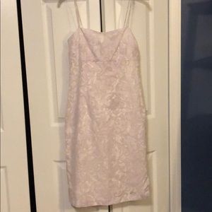 Banana republic ivory and lavender dress